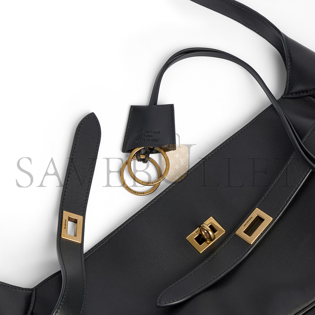 BALENCIAGA WOMEN'S BEL AIR SMALL SHOULDER BAG IN BLACK 8106802ABAV1000 (29.9*19.8*17cm)
